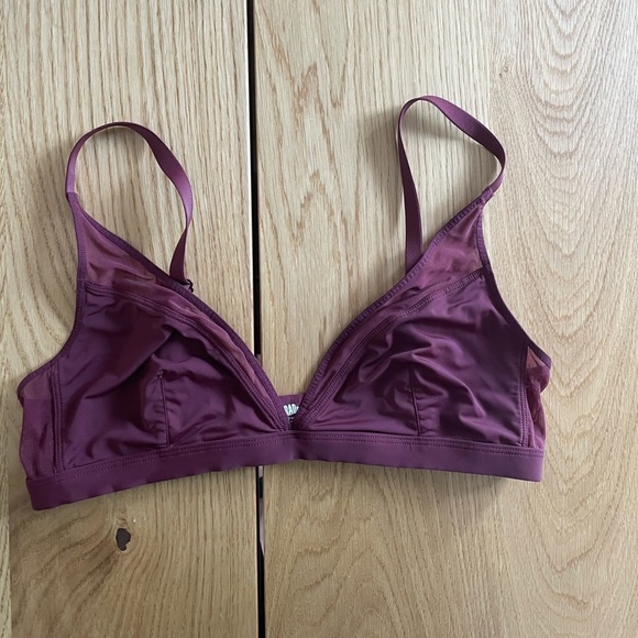 Parade maroon mesh lightweight bralette medium - Picture 2 of 5